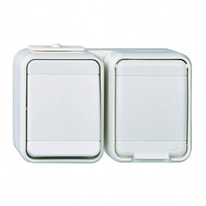 Steckdosenkombination AP AQUA-TOP Wechs gr IP44 mt