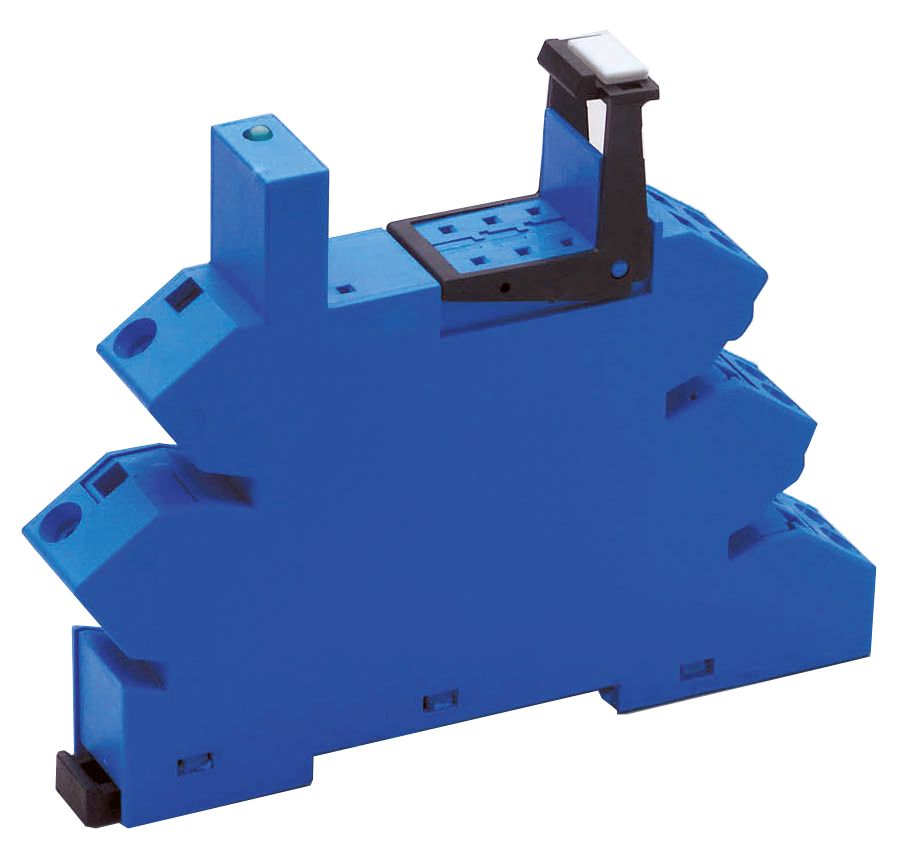 Relaissockel Federzug TS35 5Pins 14x93x77,1mm Hutschiene TH35