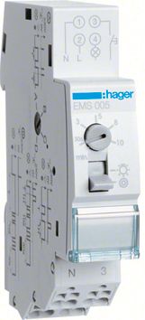 Treppenlichtzeitschalter REG elektr 1TE 230VAC 3/4Leiter flackern nachschaltb