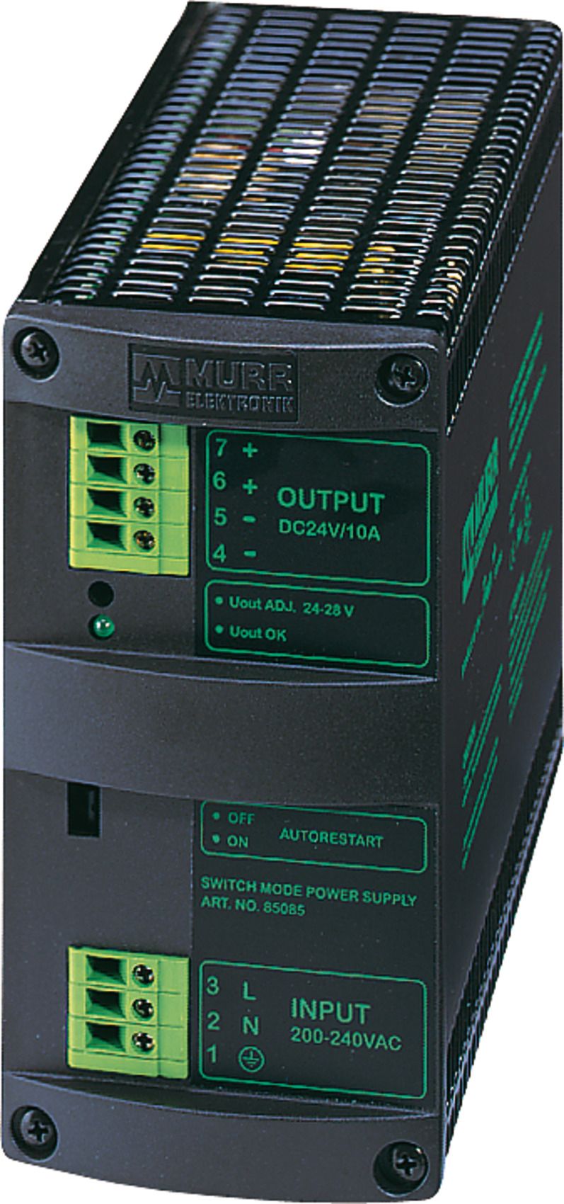 SPS-Systemstromversorgung 340-470V DC AC 24-28V 10A 68x127x160mm