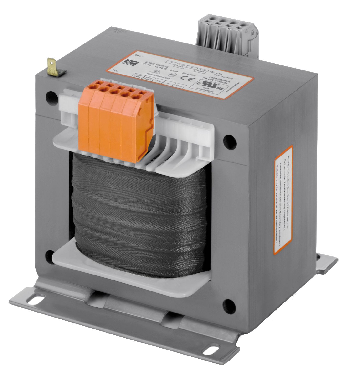 Trenntrafo 1000VA 230-400V 115V IP00 150x143x156mm