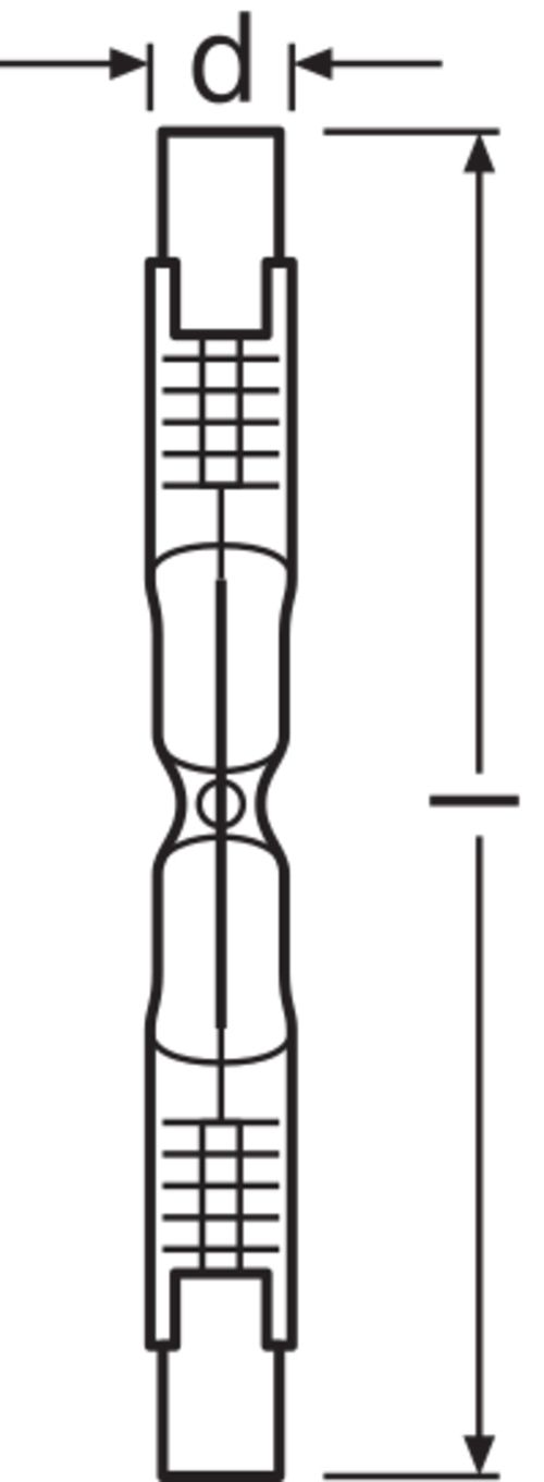 HV-Halogenlampe 80W kl R7s 230V Ø12x74,9mm