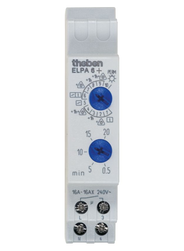 Treppenlichtzeitschalter TLZ REG 1TE elektr.Multifunkt 220-240VAC 3/4Leiter