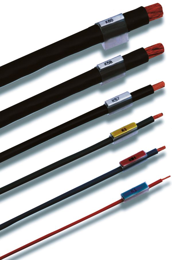 Kabelmarkierung tra Ader Kst Ø1,8-2,5mm transp 18x5,4mm Mit Textfeld aufschieb