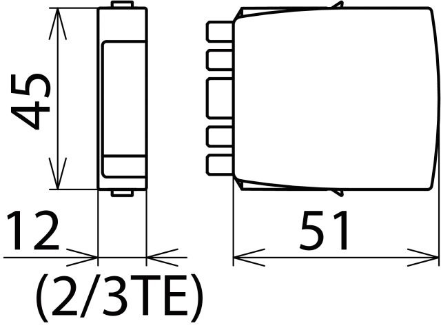 Kombiableiter 50V 10,6VAC 12-15VDC 9kA 38Va-a 19Va-e Basiselem