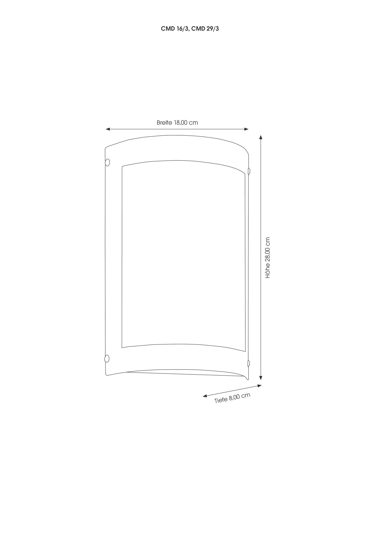 Wandanbauleuchte AquaMarco 75W HV anth IP44 E27 BWM 80x180x280mm