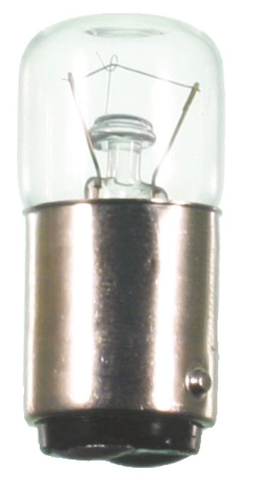 Kleinlampe 5W BA15d 24V Röhre Ø16x35mm farblos einseitig gesockelt