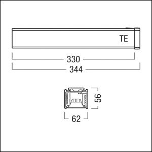End-Einspeisung ws 5p 344mm