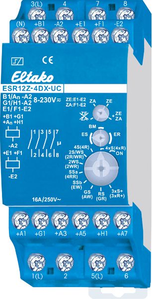 Installationsrelais 2TE elektr REG 4S 8-230V/UC 16A