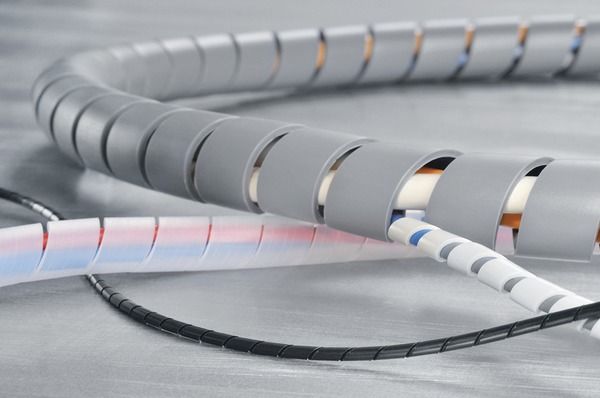 Spiralschlauch PE Ø16mm Ø20-150mm/Bü hfr Polyethylen (PE) sw UL94HB