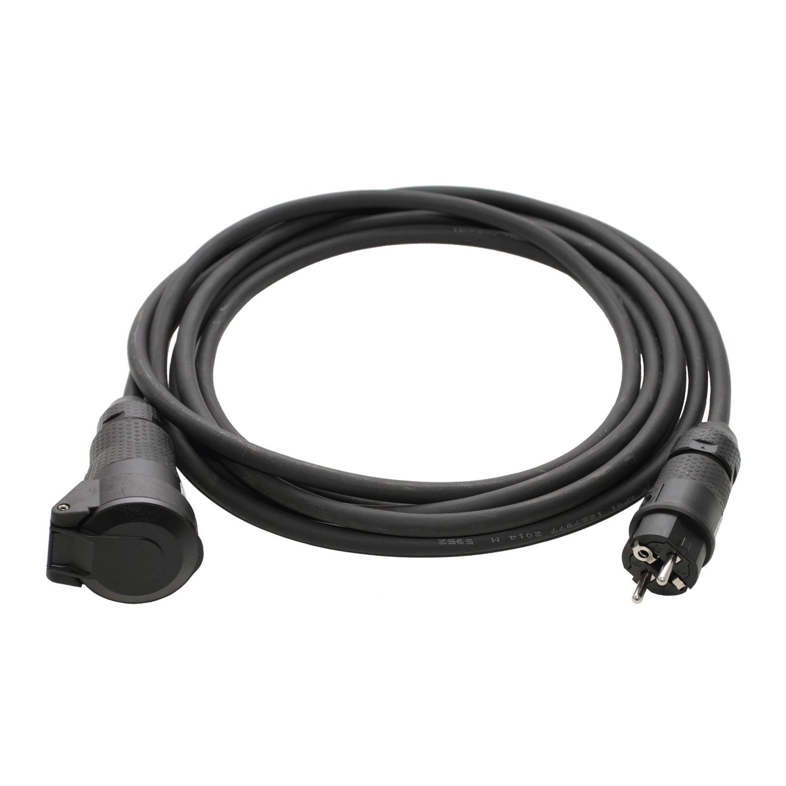 Verlängerungskabel 5m 3x2,5qmm 16A sw Schutzkontaktstecker CEE 7/4 (Typ F)