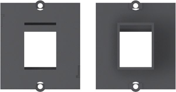 Zentralplatte Datenverb 1 sw Klemmbef 1f ohne einbaubarer Datenverbinder