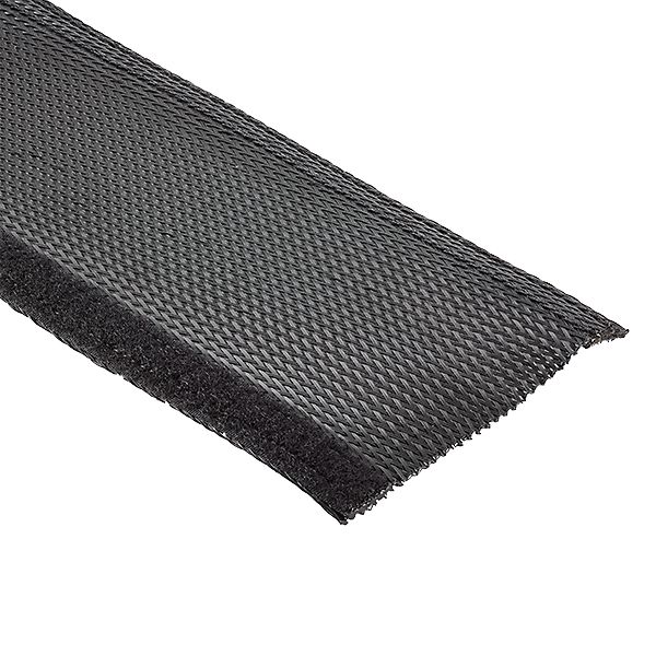 Hohlgeflechtschlauch PES Ø50,8mm unbeh Ø0-50mm/Bü Kst sw hfr