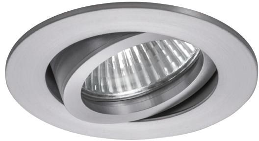 Einbaustrahler 13W Konv GX5,3 alu mt IP20 mediumstrahlend Ø/EB68mm