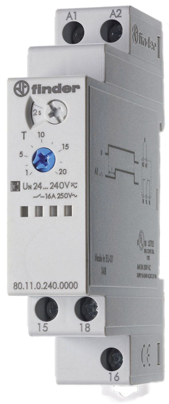 Zeitrelais 24-240V/AC 0.1s-24h ansprVerz Funktion ansprechverzögert