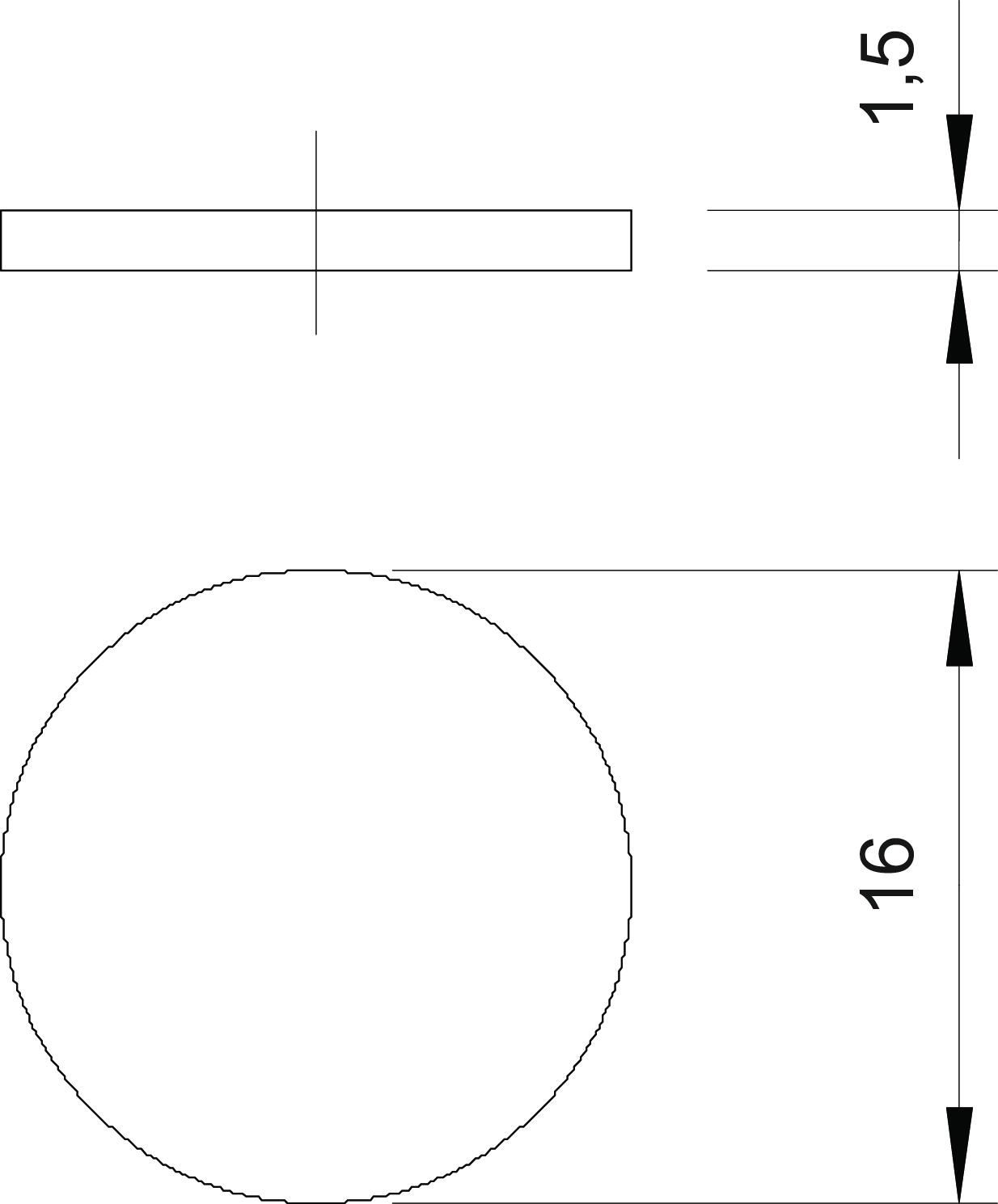 Blindscheibe M16