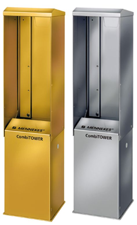 Steckdosensäule Metall ge CombiTOWER 1043x254,5x250mm