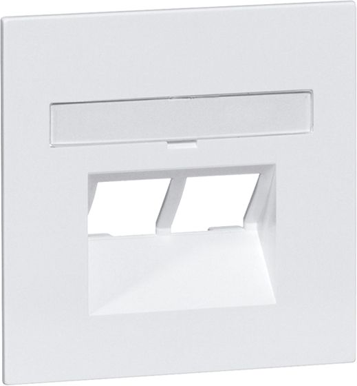Zentralplatte UAE/IAE 2f NOVA alu Schraubbef m.Beschr.Feld