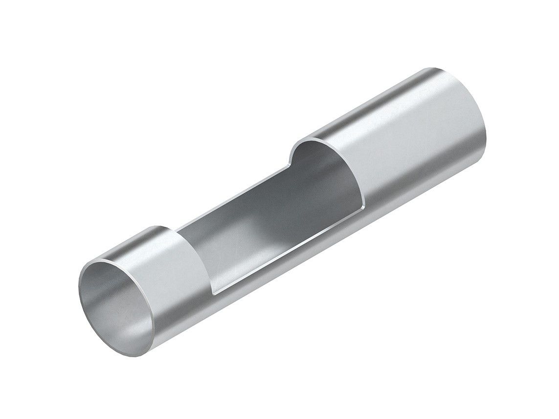 Stahl-Steckrohr Ø60mm starr f/vz -20-120°C Rohrende