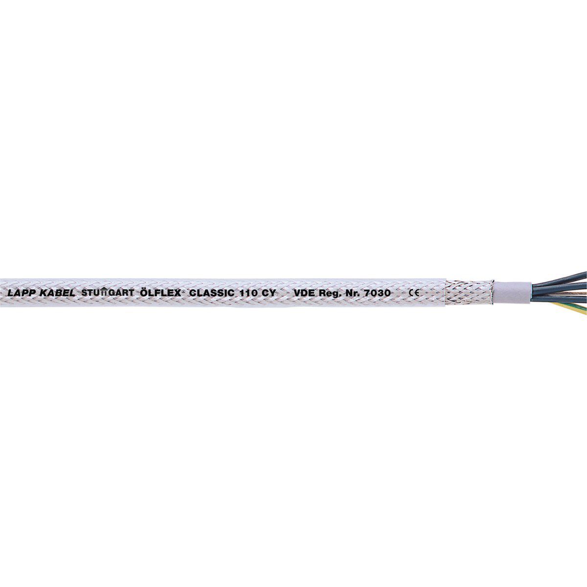PVC-Steuerleitung Eca ÖLFLEX 5G1,5 tra R100 gesch transp Ø10,3mm Ziffer