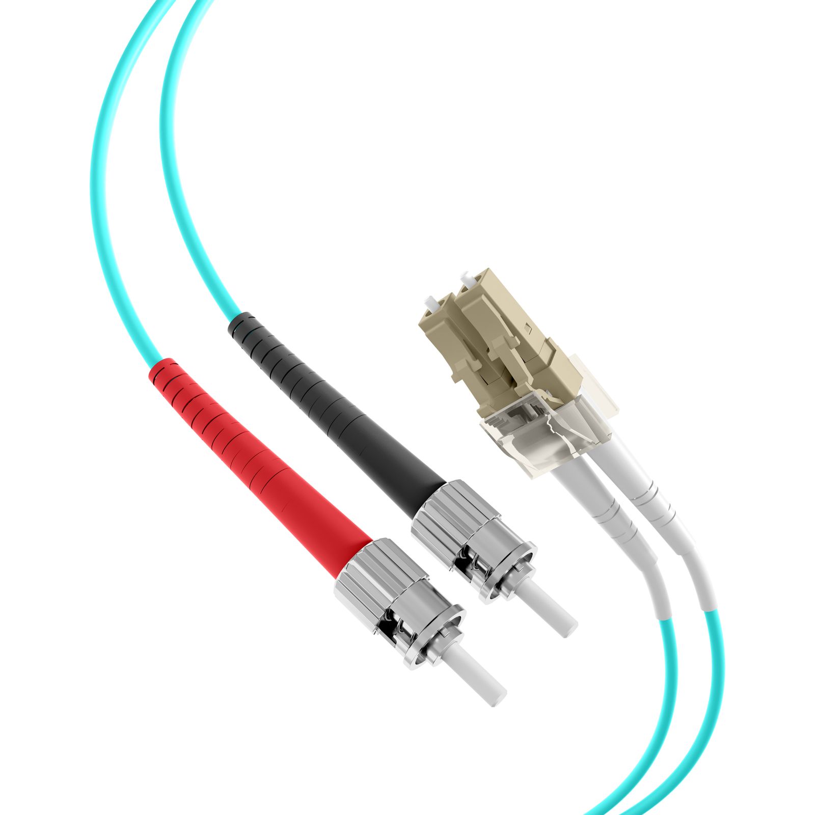 LWL-Patchkabel LC-D/ST 50/125 OM3 2m tk MM50/125