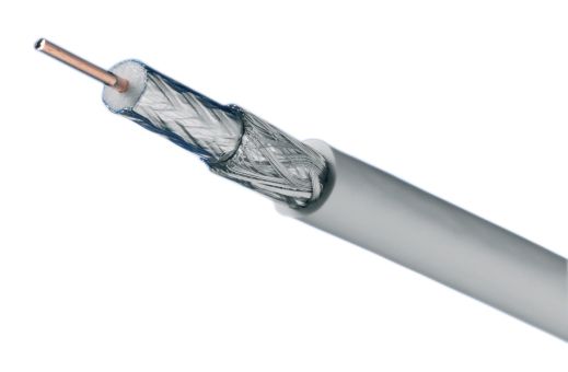 Koaxialkabel 75Ohm ws Eca LCD 90 SP100 Ø6,8mm Folie + Geflecht