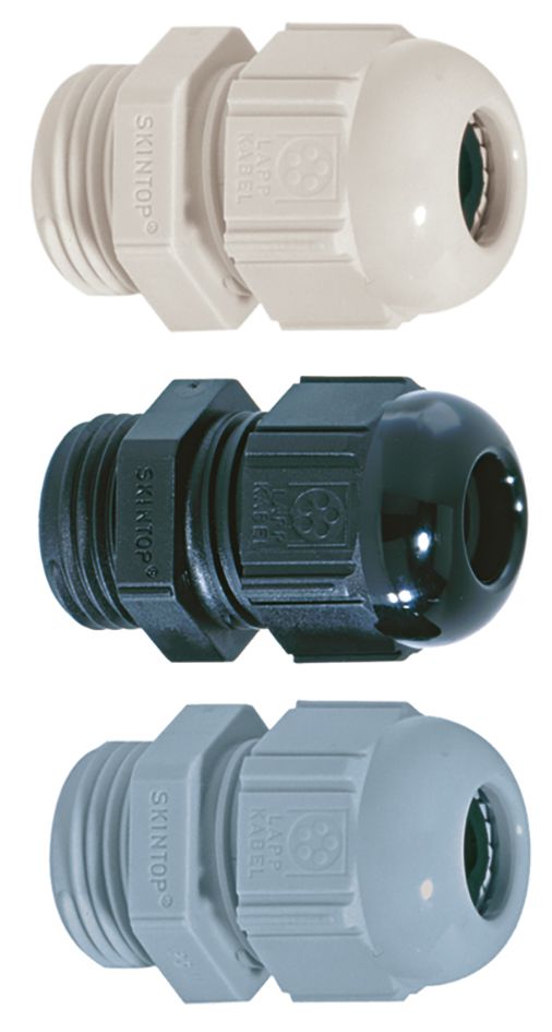 Kabelverschraubung M25 PA gr unbeh 10mm IP68 Polyamid (PA) ger m.Zugentlastung