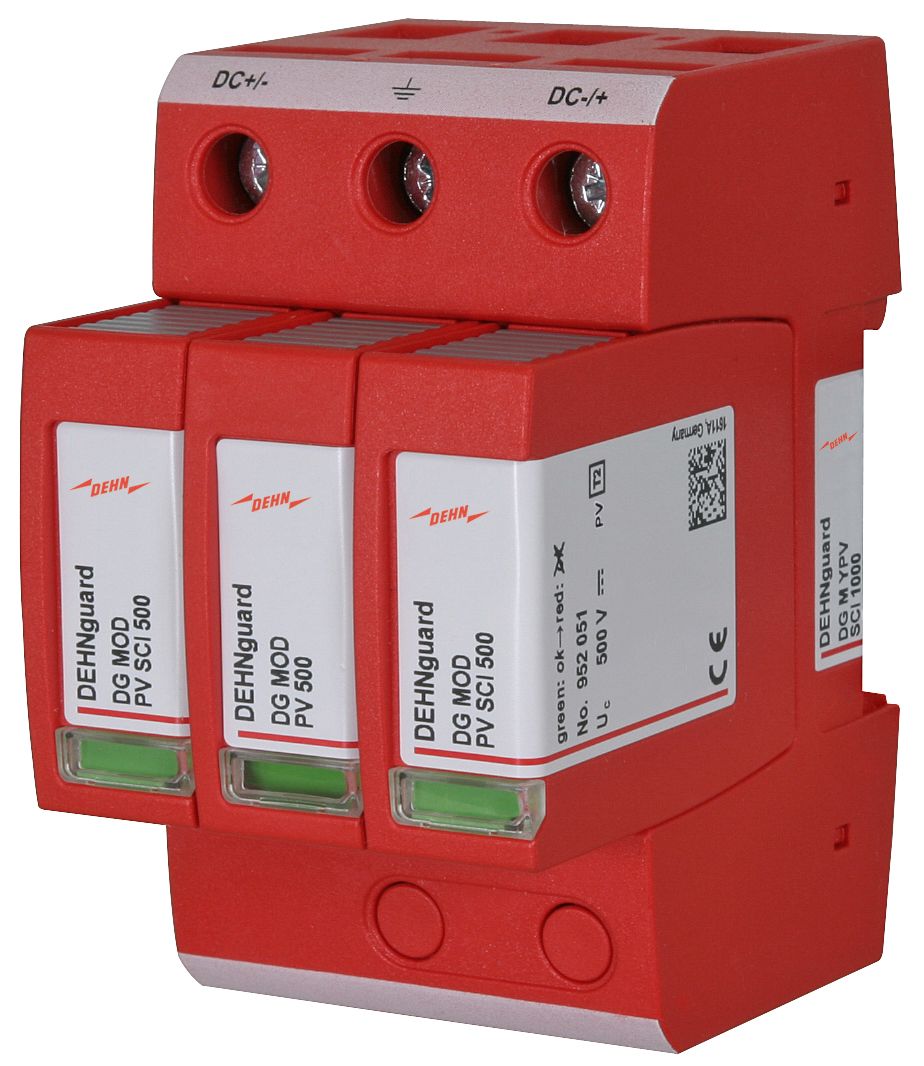 Netzform Überspannungsableiter DC Netzform- 3TE 1000VDC 4kV Hutschiene TH35 12 ...