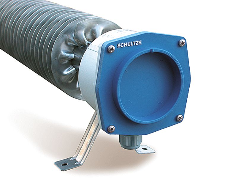 Rippenrohrheizofen 2000W Ø110mm 230V IP66 170x130x1040mm