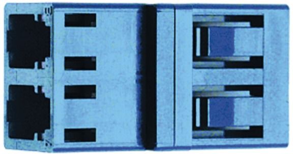 LWL-Kupplung LC-D LC-D Singlemode und bl Kst Keramik einrasten