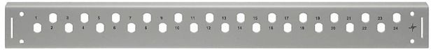 LWL-Frontplatte leer LC-D 1HE max:6f 19Zoll