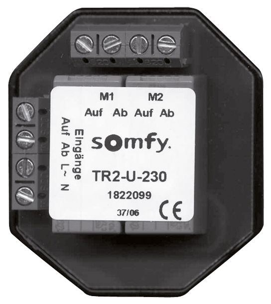 Trennrelais Jalousie AP TR2-U-230 2mot ZentrEing 230V 3,15A