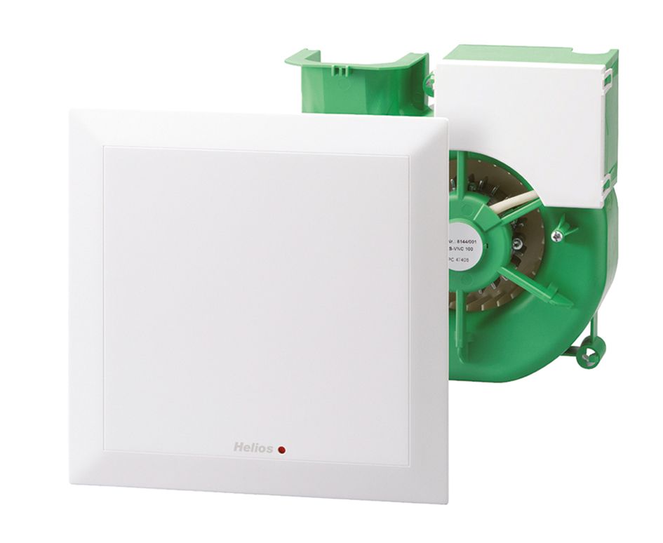 Bad-/Küchenventilator Ø78mm 230V AP/UP 100cbm/h m.Feucht/Grundschalt ws 0-40°C