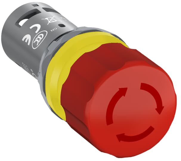 Not-Aus Taster Aufb IP67 Dreh 1Ö Ø22mm Schraub | 5010818