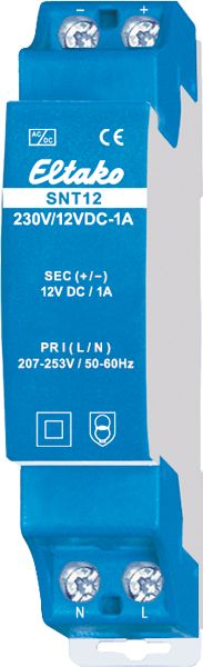 Gleichstromversorgung REG 12V 12W 230VAC 1A 1TE f.Reiheneinb Kurzschlussf IP20
