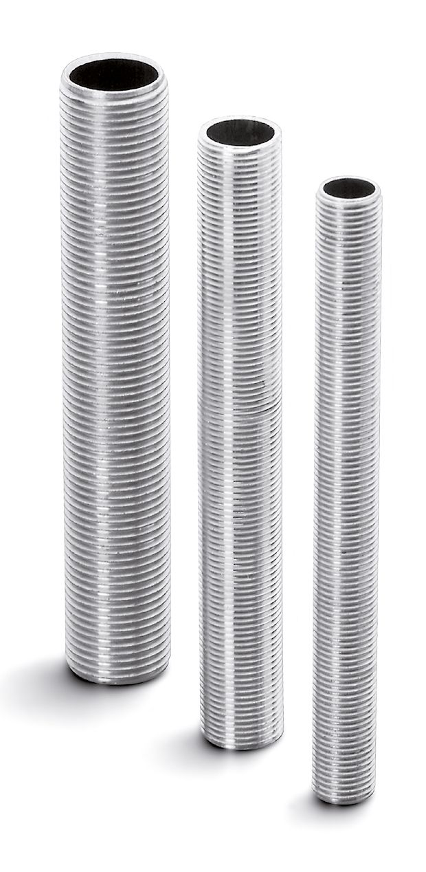 Gewinderohr M10x12mm Ms unbeh messing durchg.Gewinde metrisch10x12mm