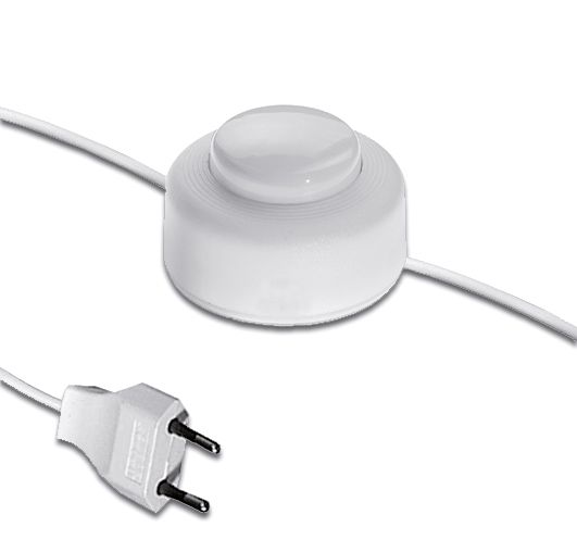 Netzanschlussleitung 40m 2x0,75qmm sw Euro-Stecker (CEE 7/16) Aderendh