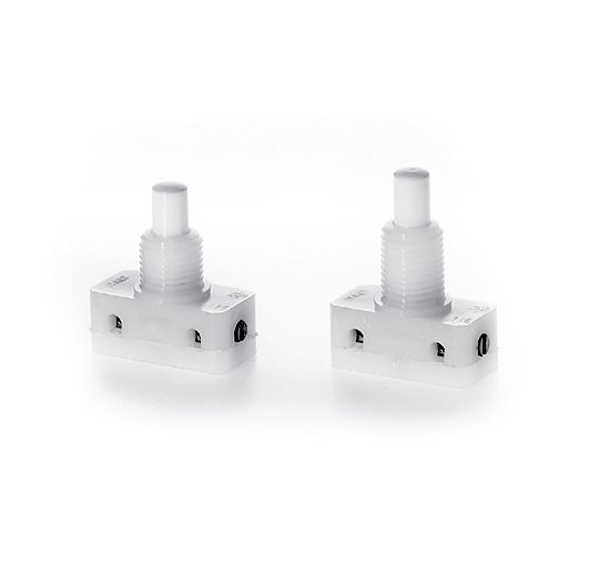 Einbau-Ausschalter 1p 2A Druckkn Dauer 12-24,2x10,4mm ws