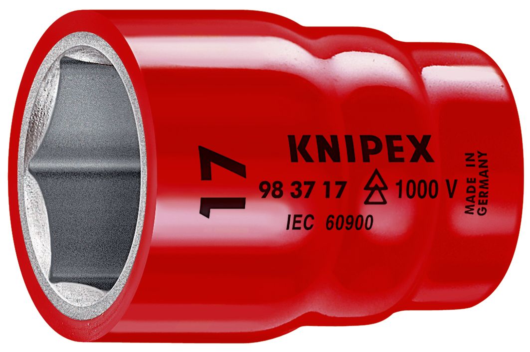 Sechskant-Einsatz 9,6mm(3/8) SW17mm 1000V 3/8Zoll Schutzisoliert 1000V