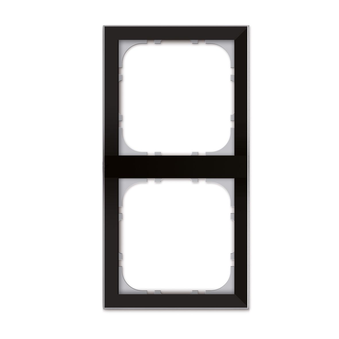 Rahmen 2f sw System 55 Glas