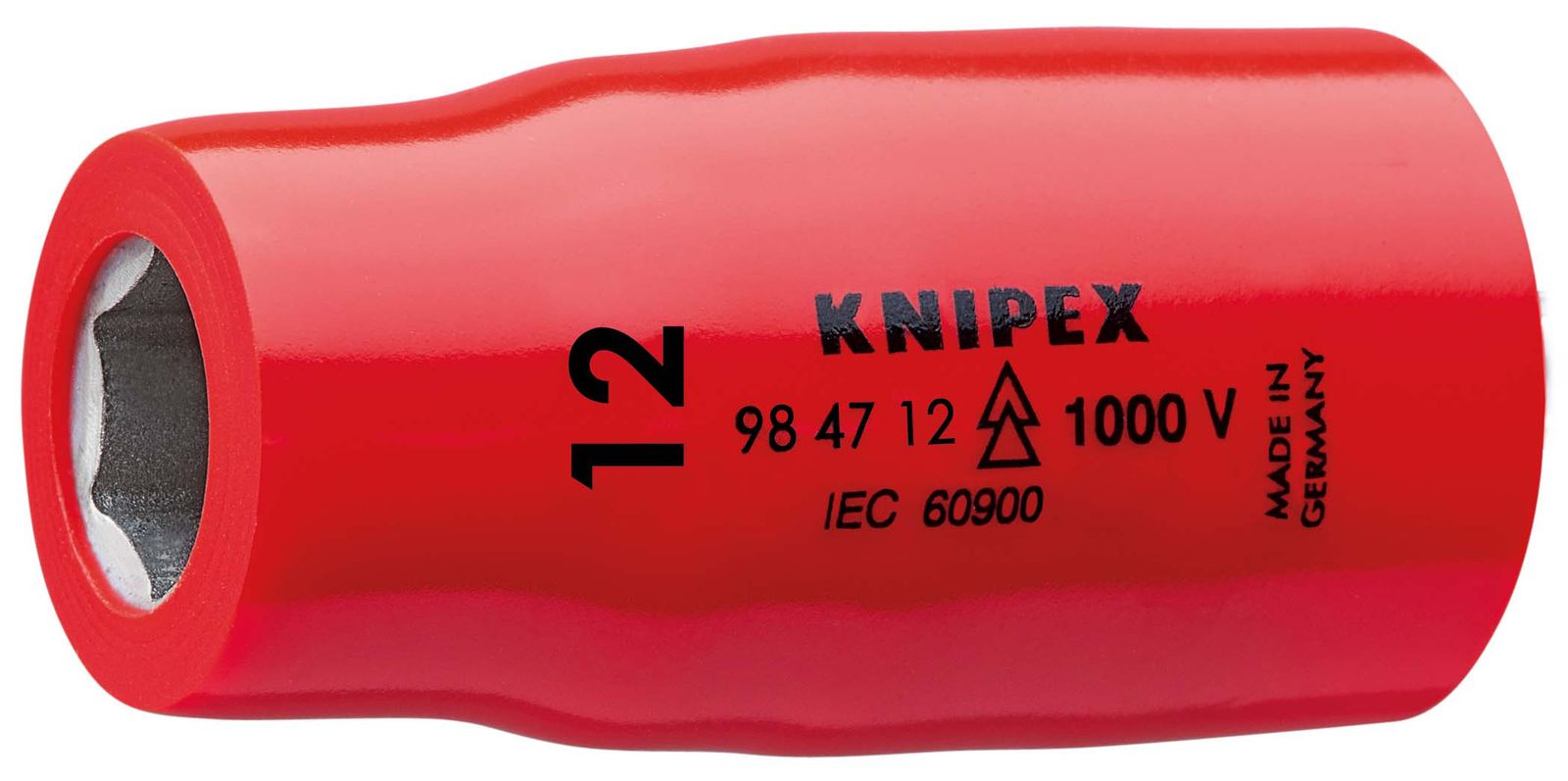 Sechskant-Einsatz 12,8mm(1/2) SW12mm 1/2Zoll Schutzisoliert 1000V
