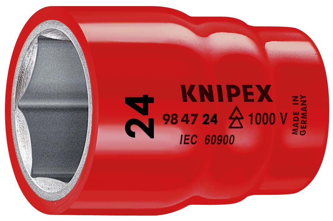 Sechskant-Einsatz 12,8mm(1/2) SW24mm 1/2Zoll Schutzisoliert 1000V