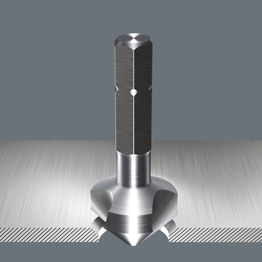 Metallbohrer Ø12,4mm Sechskant 20/35mm Geeignet für Nichteisen-Metalle f.Stahl