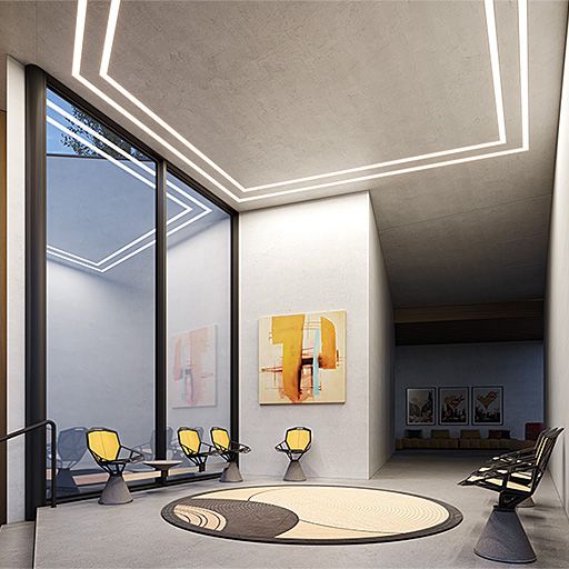 Abblendung SLOTLIGHT Kst 6150x65x1mm