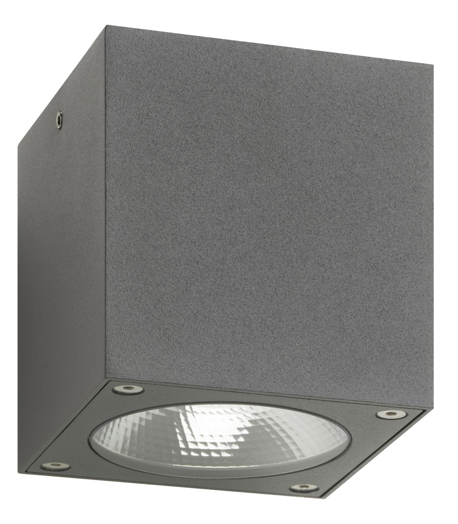 LED-Glasleuchte 7W 3000K 770lm graphit IP54 90x90x94mm
