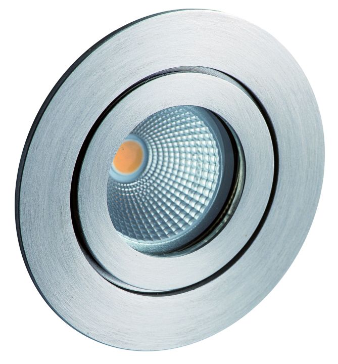 Einbaustrahler 1-35W Tulka GZ4 edst IP55 gbürst gebürstet Ø/EB45-0mm