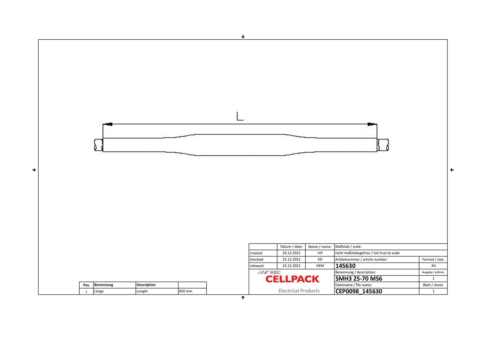 Verbindungsmuffe Warmschr 3x25-70qmm arm.KstKabel armierte Kunststoffkabel