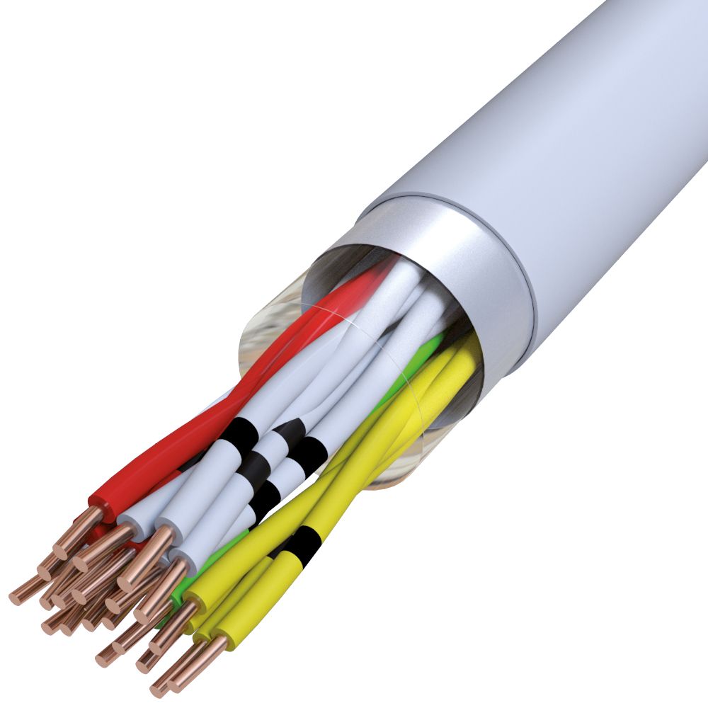 Fernmeldekabel Eca hfr J-HSTH 10x2x0,6 gr TRS Halogenfrei nach EN IEC 60754-1