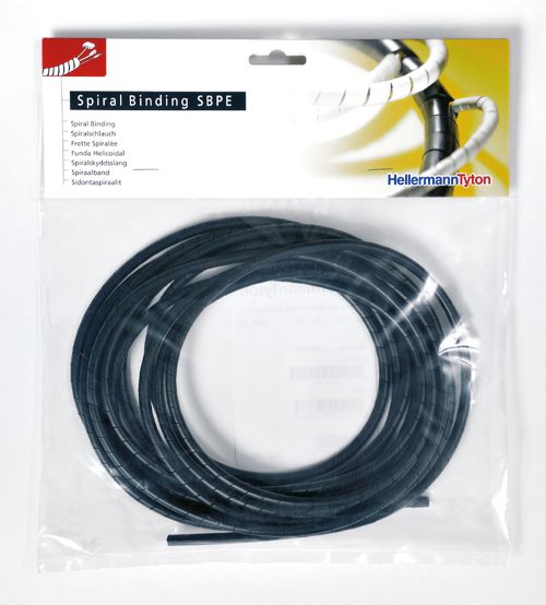 Spiralschlauch PE Ø4mm Ø5-20mm/Bü hfr gr Polyethylen (PE) UL94HB