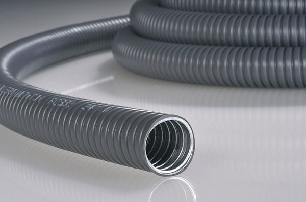 Metallschutzschlauch ST PVC Ø25mm IP68 sw Polyvinylchlorid (PVC) -15-70°C